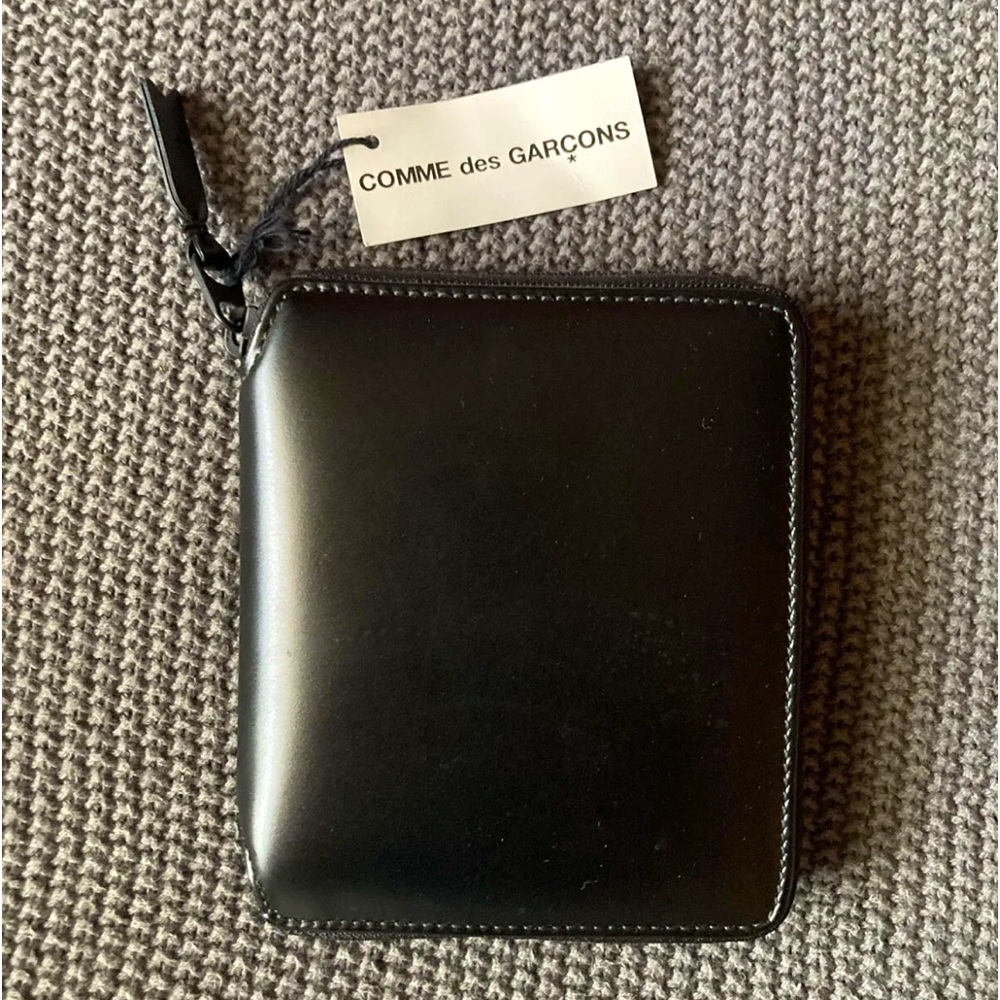 COMME DES GARCONS VERY BLACK ZIP WALLET/cardholder SA2100VB